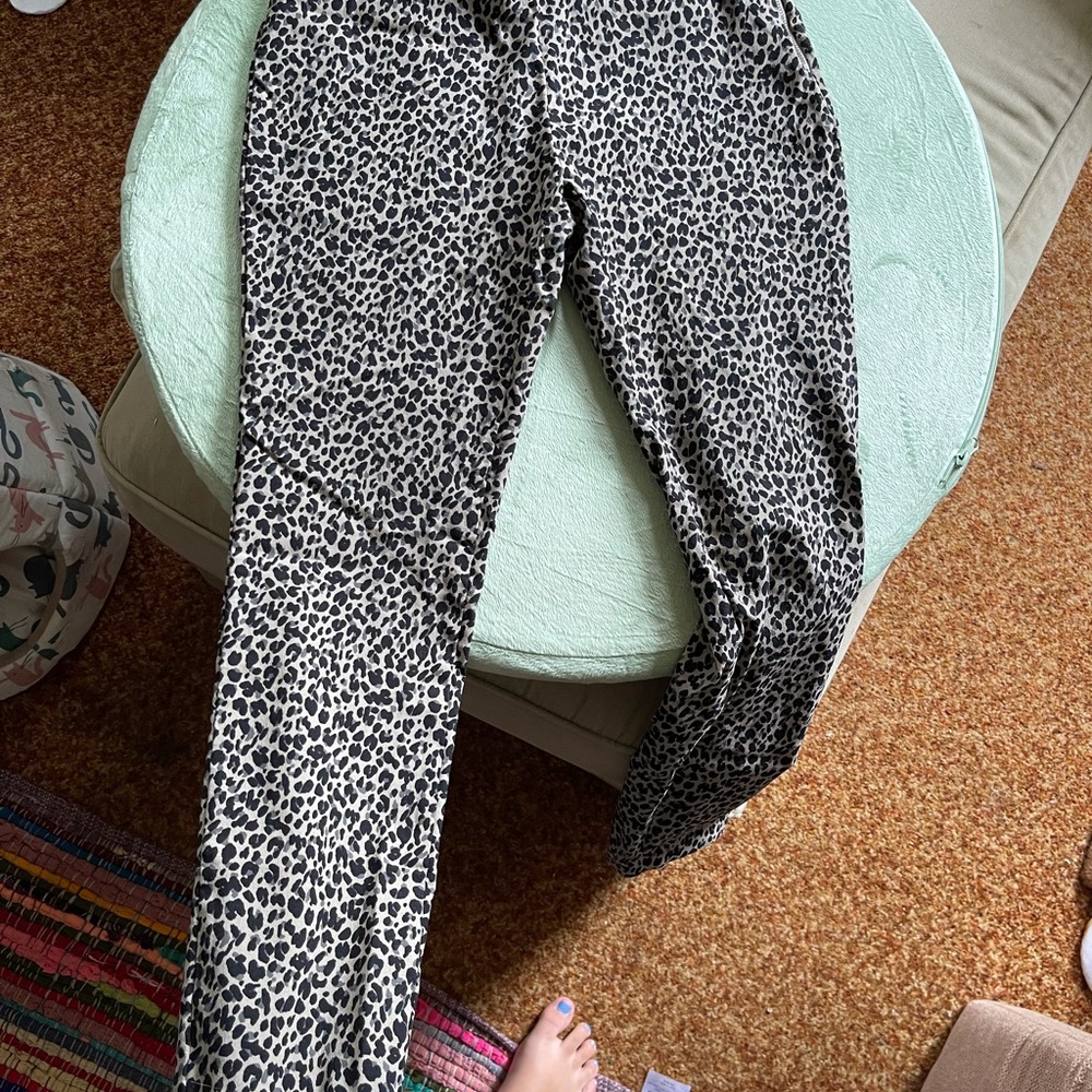 Cheetah print dress pants